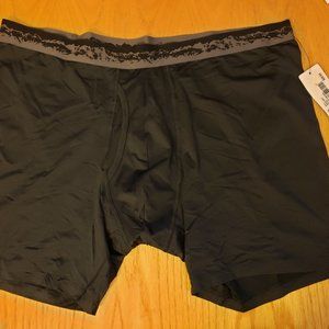 NEW REI Boxer Briefs Men's XL Black Quick Drying Underwear NWT Stretch Comfort